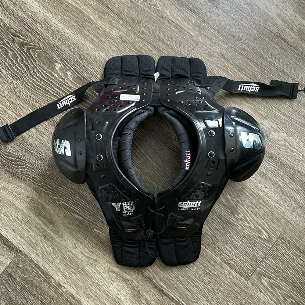 Youth Large Schutt Football Pad Black Y Flex